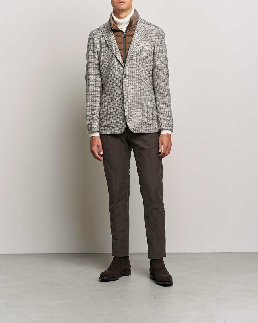 Herren | Sakkos | BOSS BLACK | Hanry Wool Checked Patch Pocket Blazer Silver