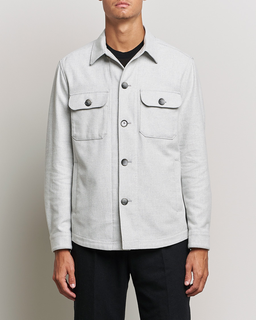 Herren | Hemden | BOSS BLACK | Carper Overshirt Open Grey