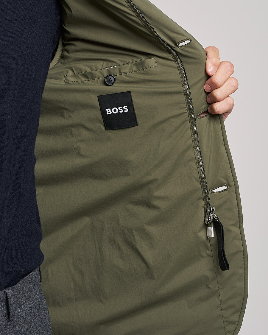 Herren | Jacken | BOSS BLACK | BOSS Hanry Padded Blazer Jacket Open Green