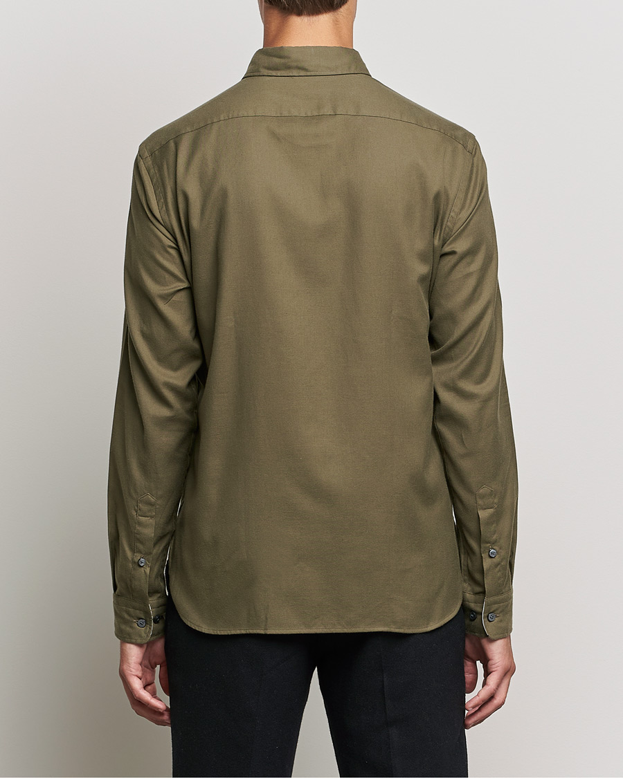 Herren | Hemden | BOSS BLACK | Liam Flannel Shirt Open Green