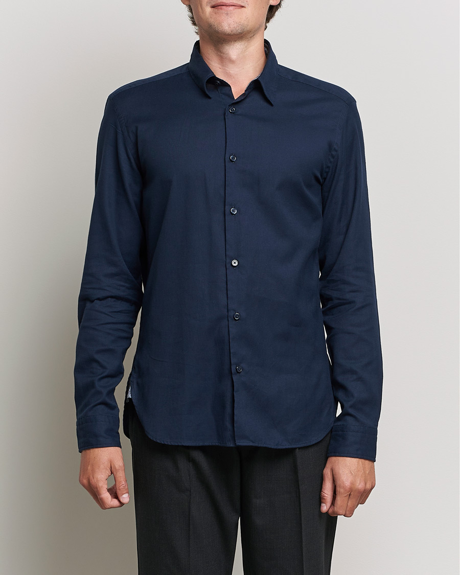 Herren | Hemden | BOSS BLACK | Liam Flannel Shirt Dark Blue