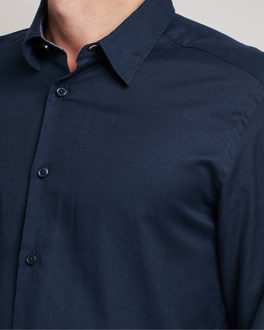 Herren | Hemden | BOSS BLACK | Liam Flannel Shirt Dark Blue