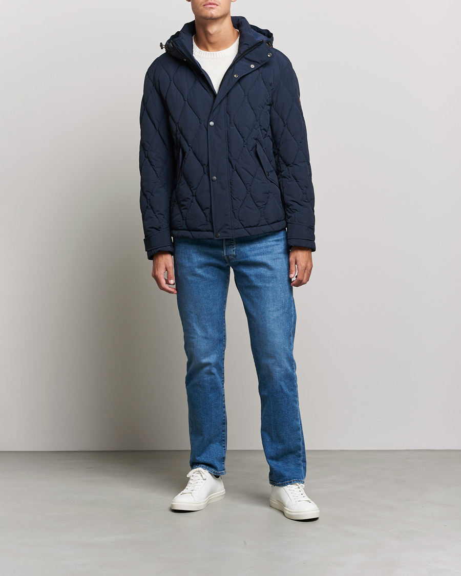 Herren | Jacken | BOSS ORANGE | Onlet Quilted Down Jacket Dark Blue