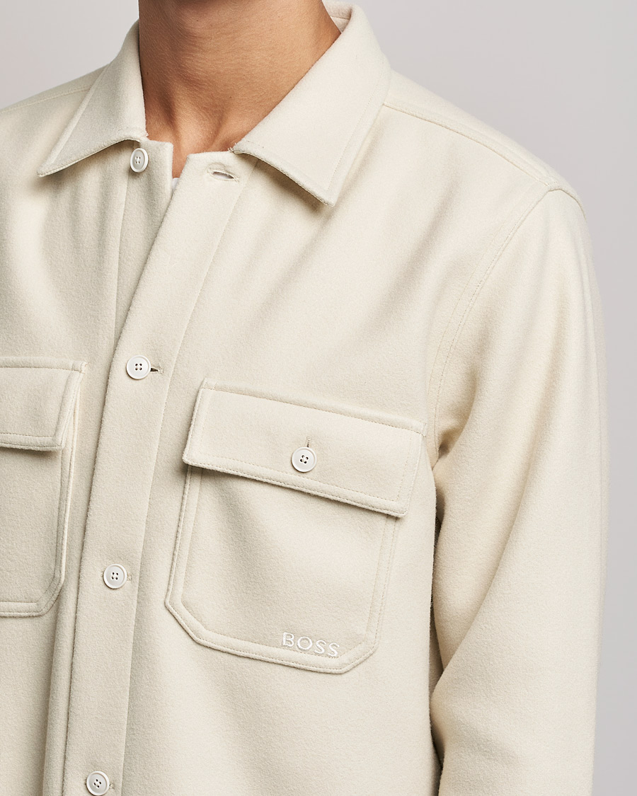 Herren | Hemden | BOSS ORANGE | Lovvo Pocket Overshirt Open White