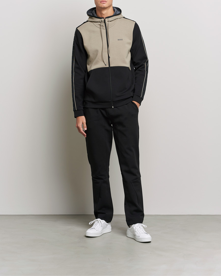 Herren | Pullover | BOSS GREEN | Saggy Full Zip Hoodie Black