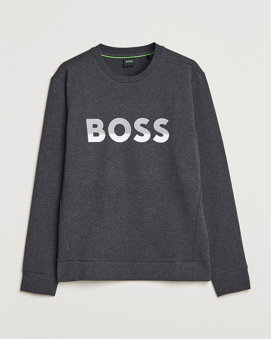 Herren | Pullover | BOSS GREEN | BOSS Athleisure Salbo Logo Sweatshirt Medium Grey