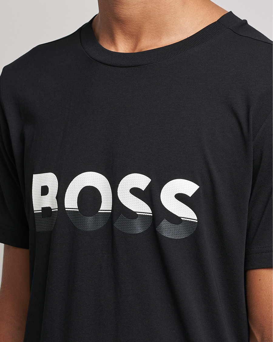 Herren | T-Shirts | BOSS GREEN | Logo Crew Neck T-Shirt Black