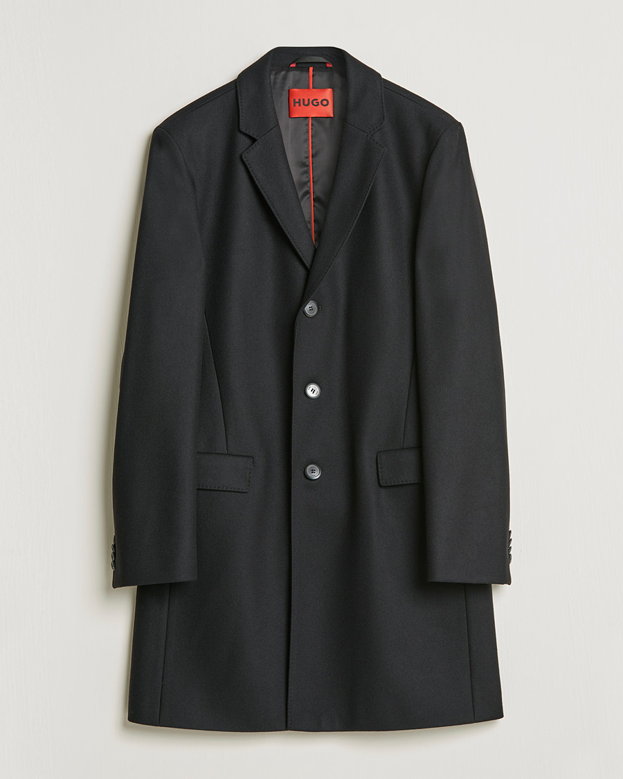 Herren | Jacken | HUGO | Migor Wool Coat Black
