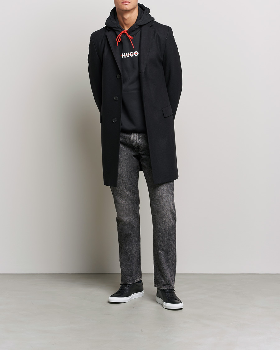 Herren | Jacken | HUGO | Migor Wool Coat Black