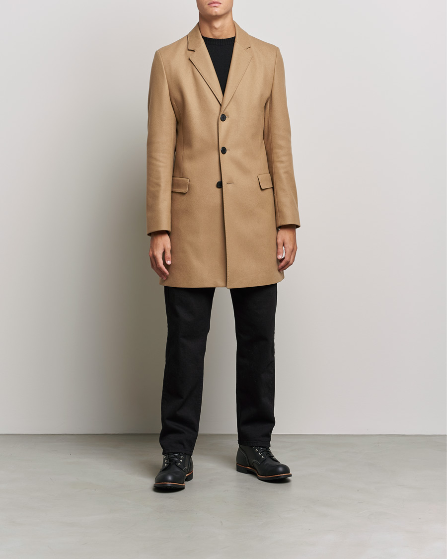 Herren | Jacken | HUGO | Migor Wool Coat Medium Beige