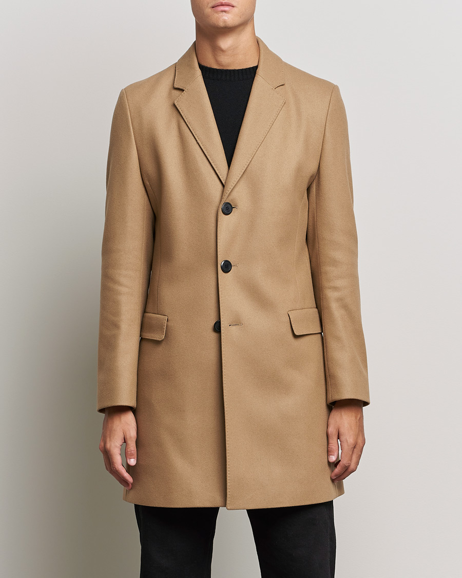 Herren | Jacken | HUGO | Migor Wool Coat Medium Beige