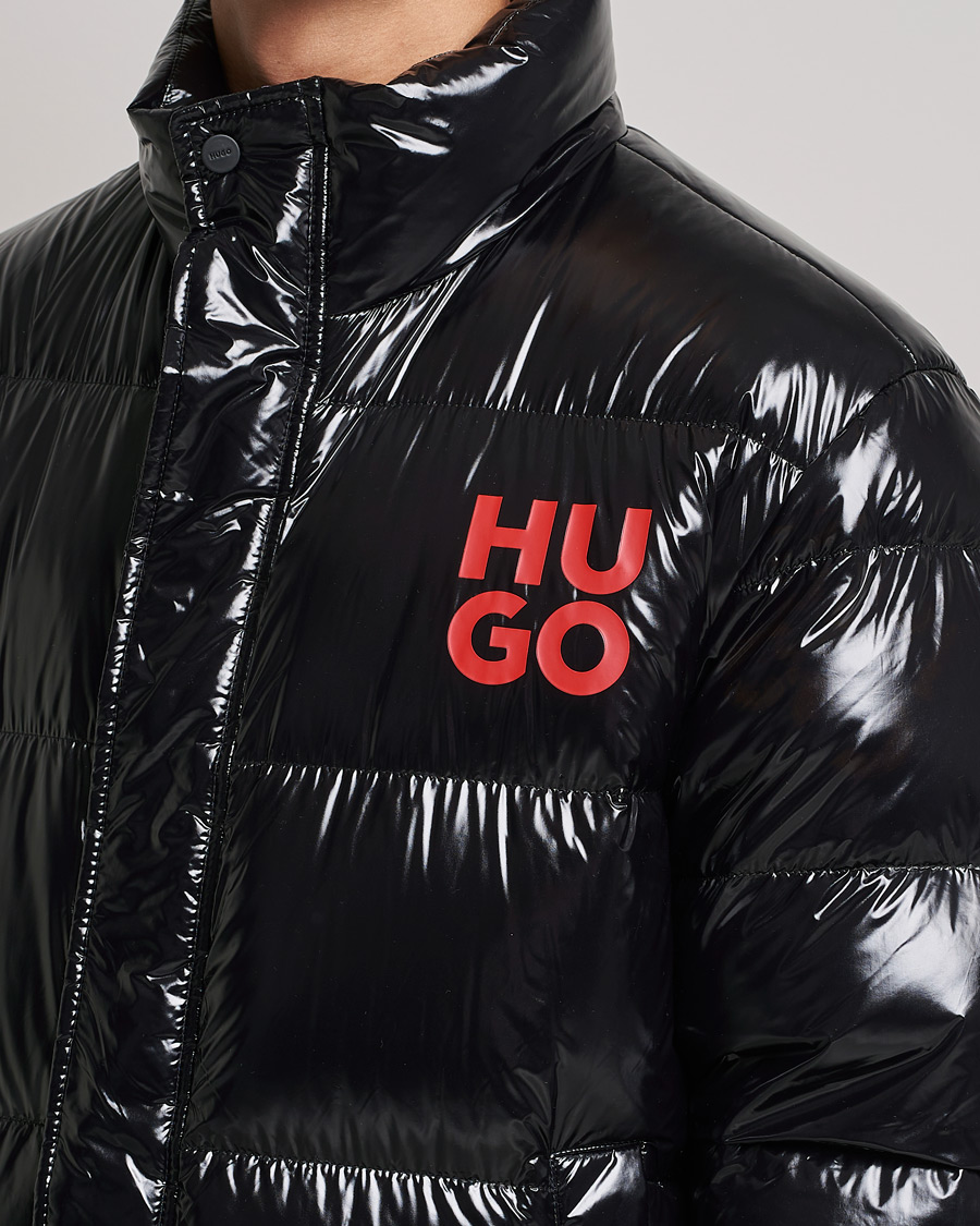 Herren | Jacken | HUGO | Biron Glossy Down Jacket Black