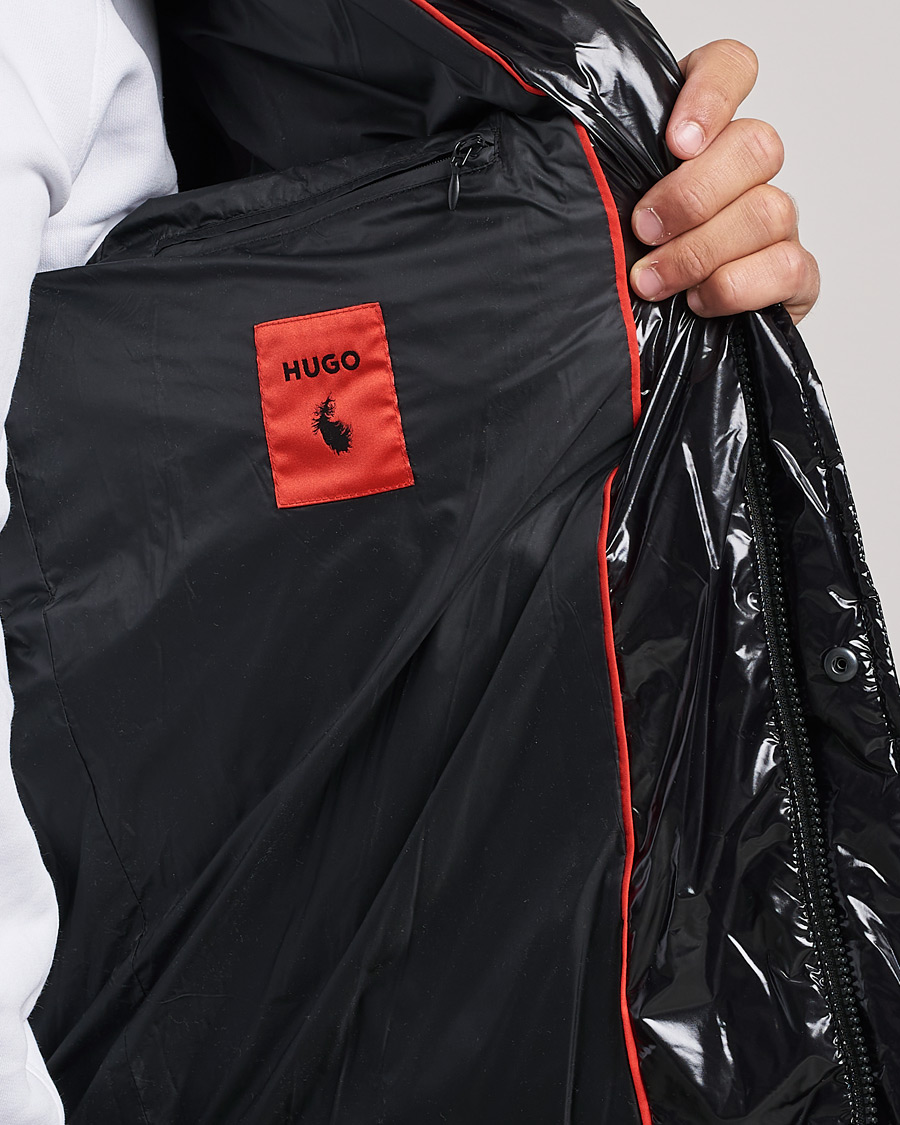 Herren | Jacken | HUGO | Biron Glossy Down Jacket Black