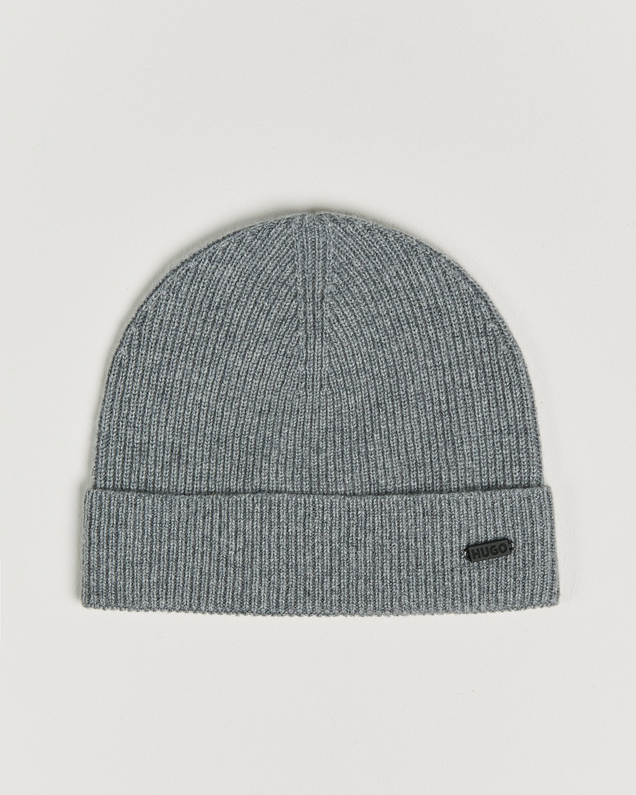Herren | HUGO Xamir Beanie Open Grey | HUGO | Xamir Beanie Open Grey