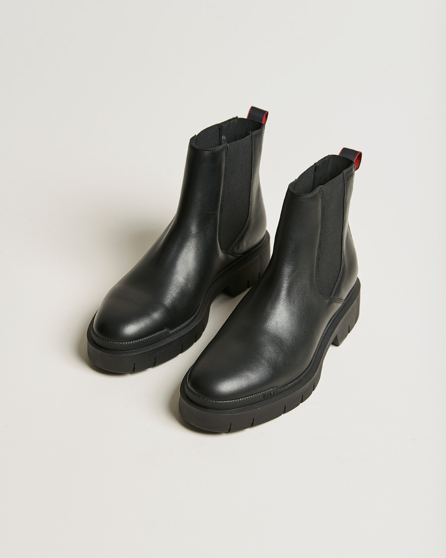 Herren | HUGO Denzel Chunky Chelsea Boots Black | HUGO | Denzel Chunky Chelsea Boots Black