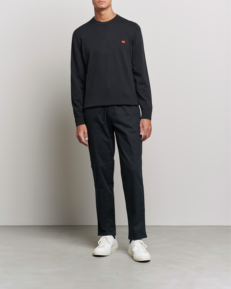 Herren | Pullover | HUGO | San Cassius Knitted Sweater Black