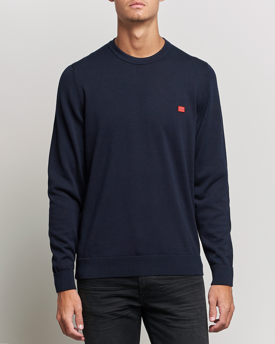 Herren | Pullover | HUGO | San Cassius Knitted Sweater Navy