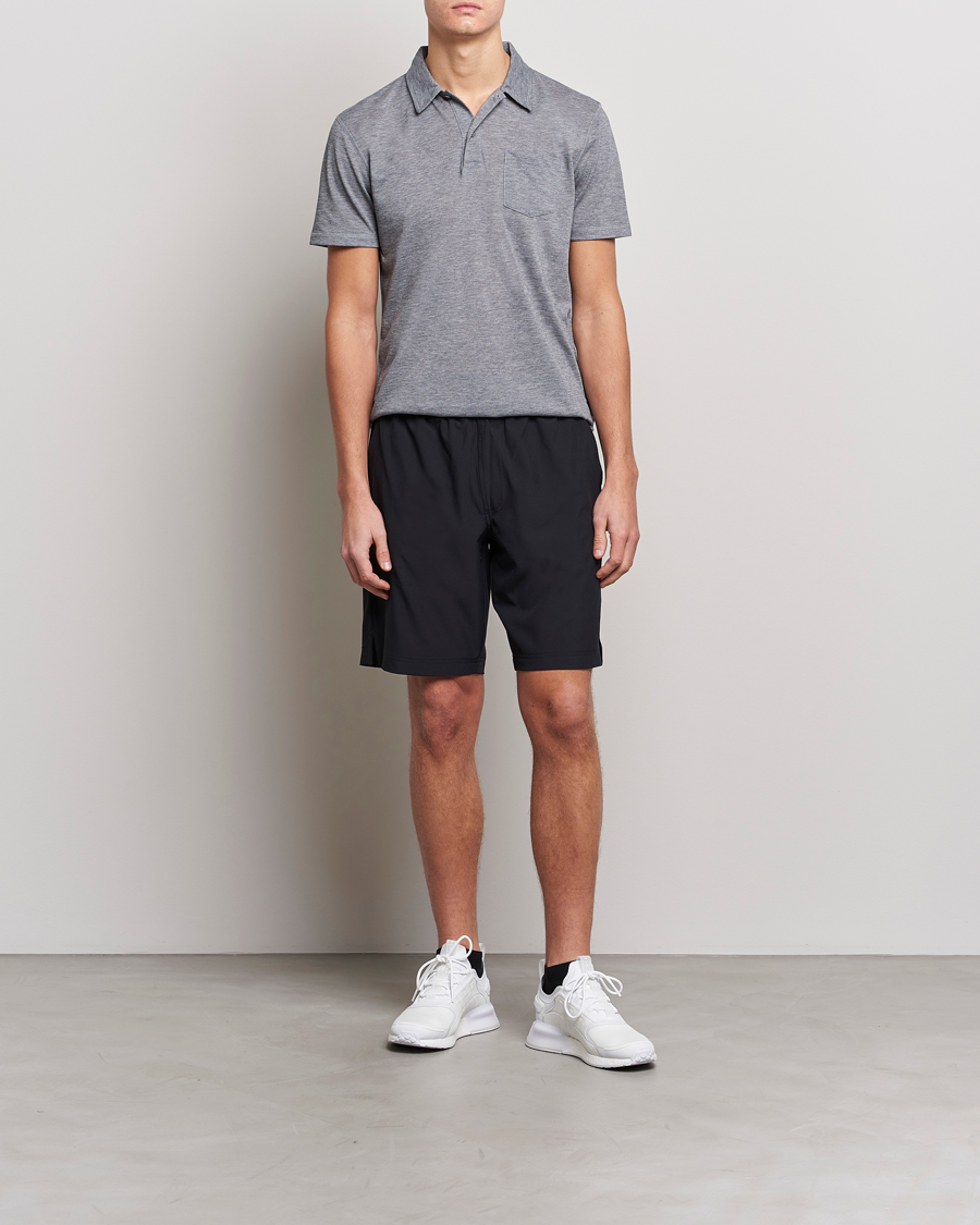 Herren | Shorts | Sunspel | Active Running Shorts Black