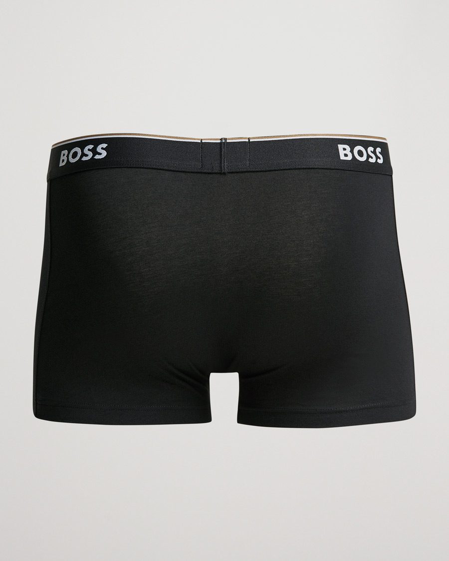 Herren | Unterwäsche | BOSS BLACK | 3-Pack Trunk Boxer Shorts White/Grey/Black