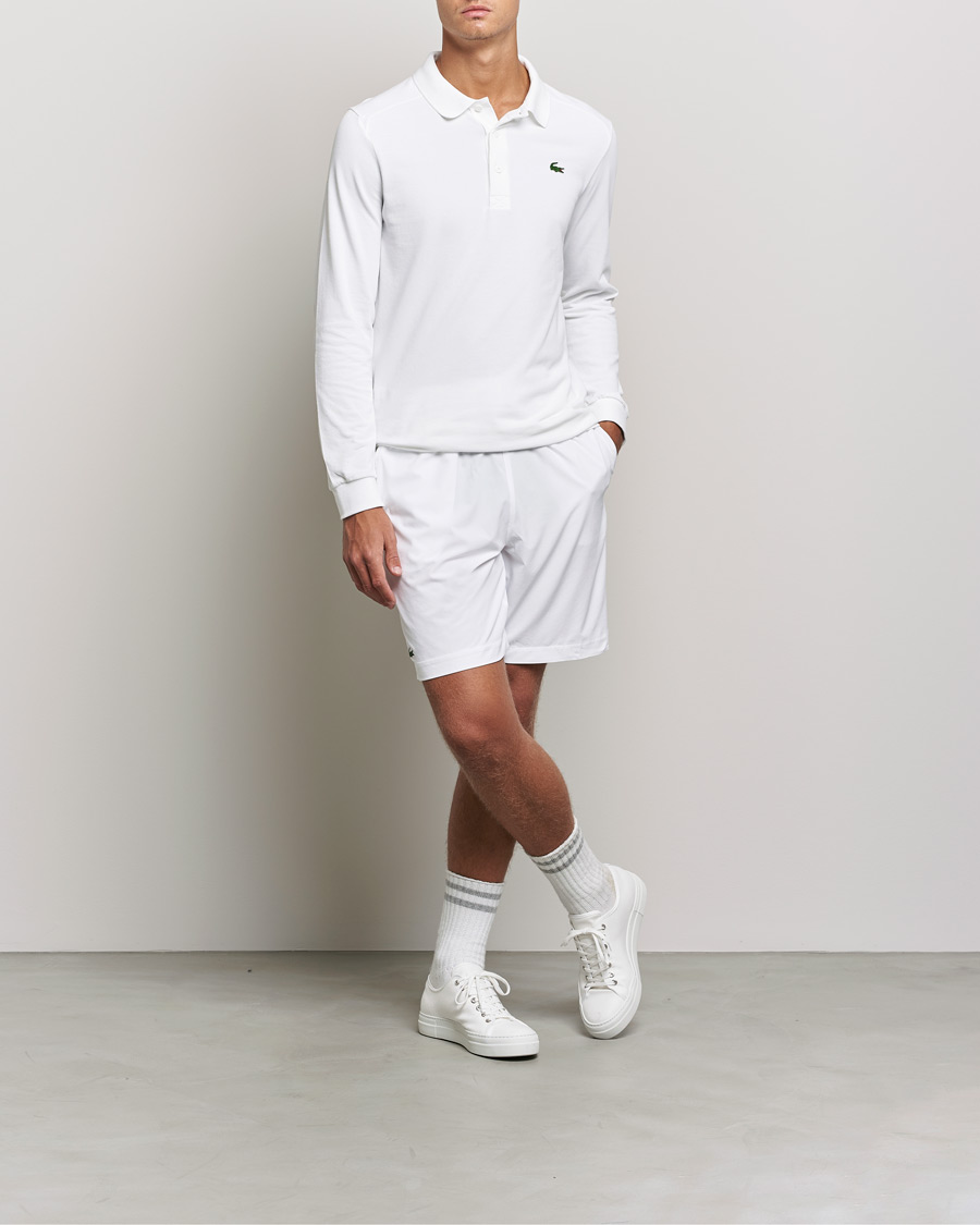 Herren | Pullover | Lacoste Sport | Performance Long Sleeve Polo White