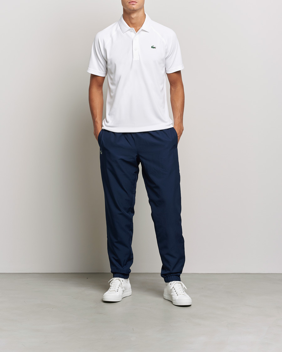 Herren | Poloshirts | Lacoste Sport | Performance Ribbed Collar Polo White