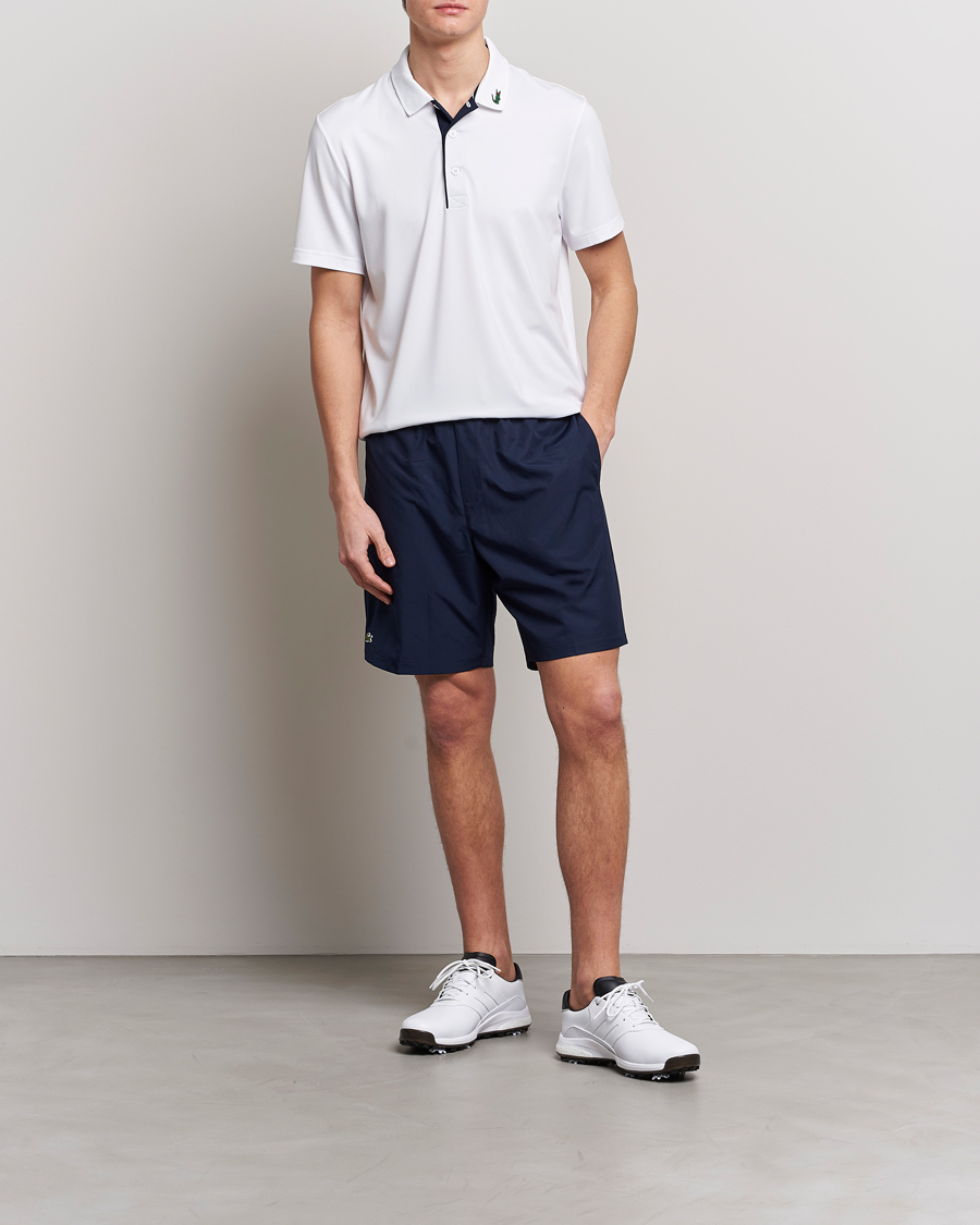 Herren | Poloshirts | Lacoste Sport | Jersey Golf Polo White/Navy