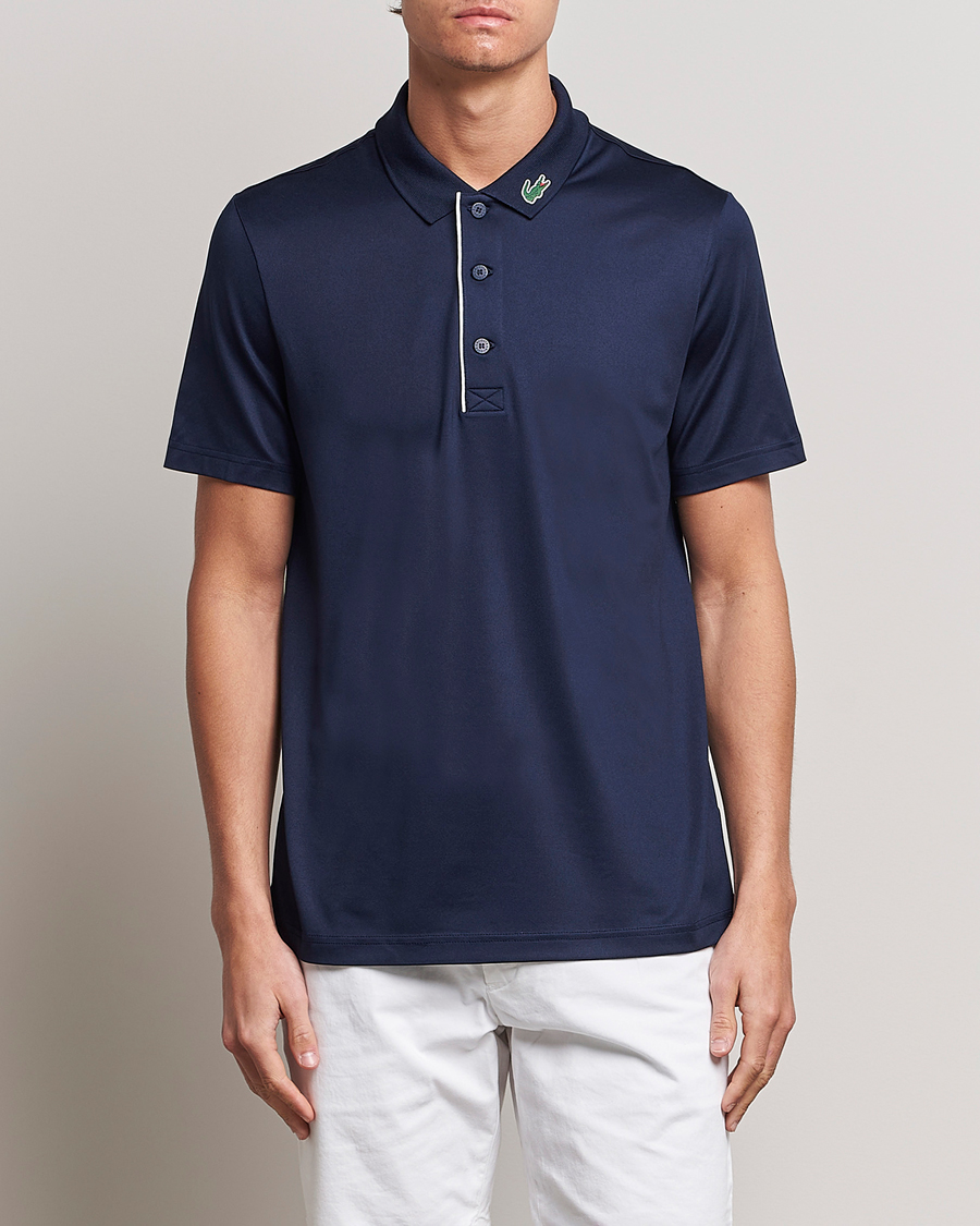 Herren | Poloshirts | Lacoste Sport | Lacoste Jersey Golf Polo Navy Blue/White
