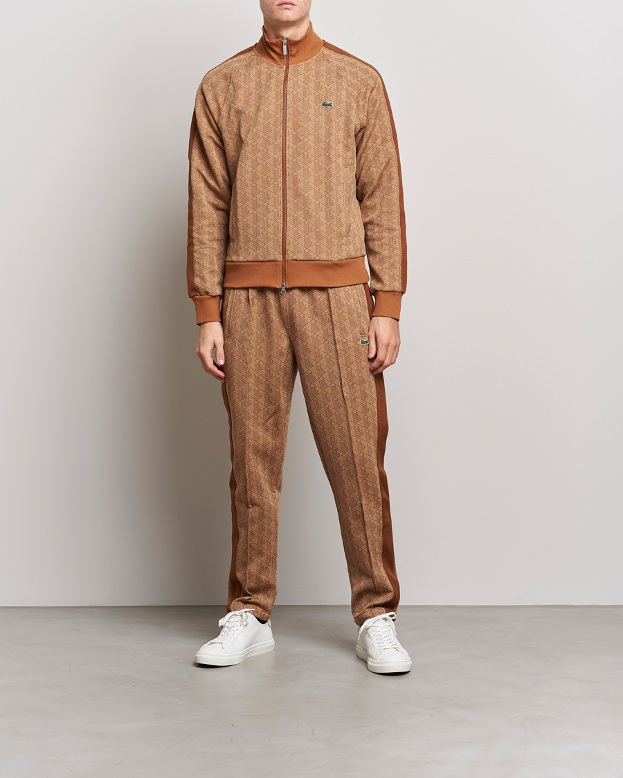 Herren | Hosen | Lacoste | Monogram Cotton Jacuard Tapered Trackpants Viennese