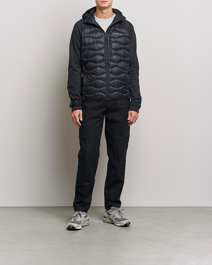 Herren | Jacken | Peak Performance | Helium Down Hybrid Hood Jacket Black