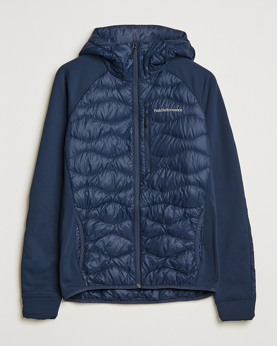 Herren | Jacken | Peak Performance | Helium Down Hybrid Hood Jacket Blue Shadow