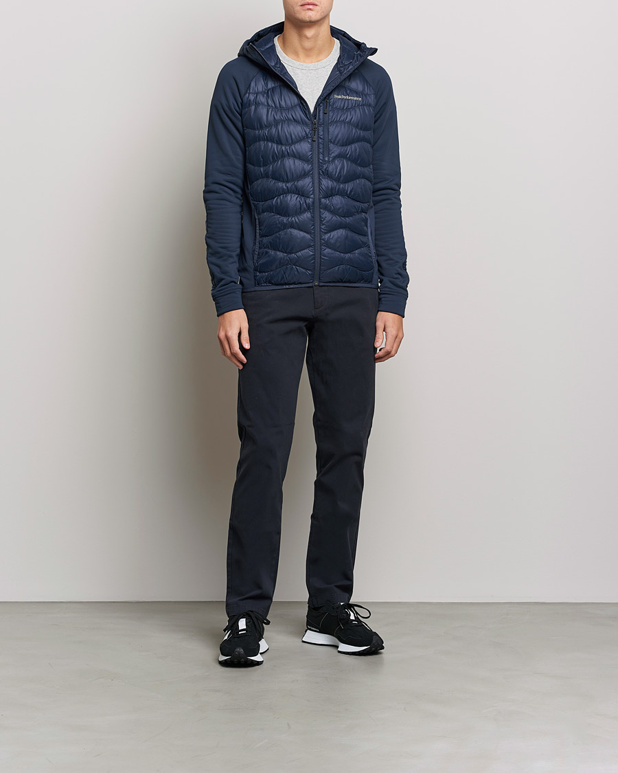 Herren | Jacken | Peak Performance | Helium Down Hybrid Hood Jacket Blue Shadow