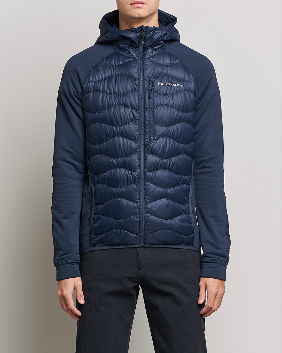 Herren | Jacken | Peak Performance | Helium Down Hybrid Hood Jacket Blue Shadow