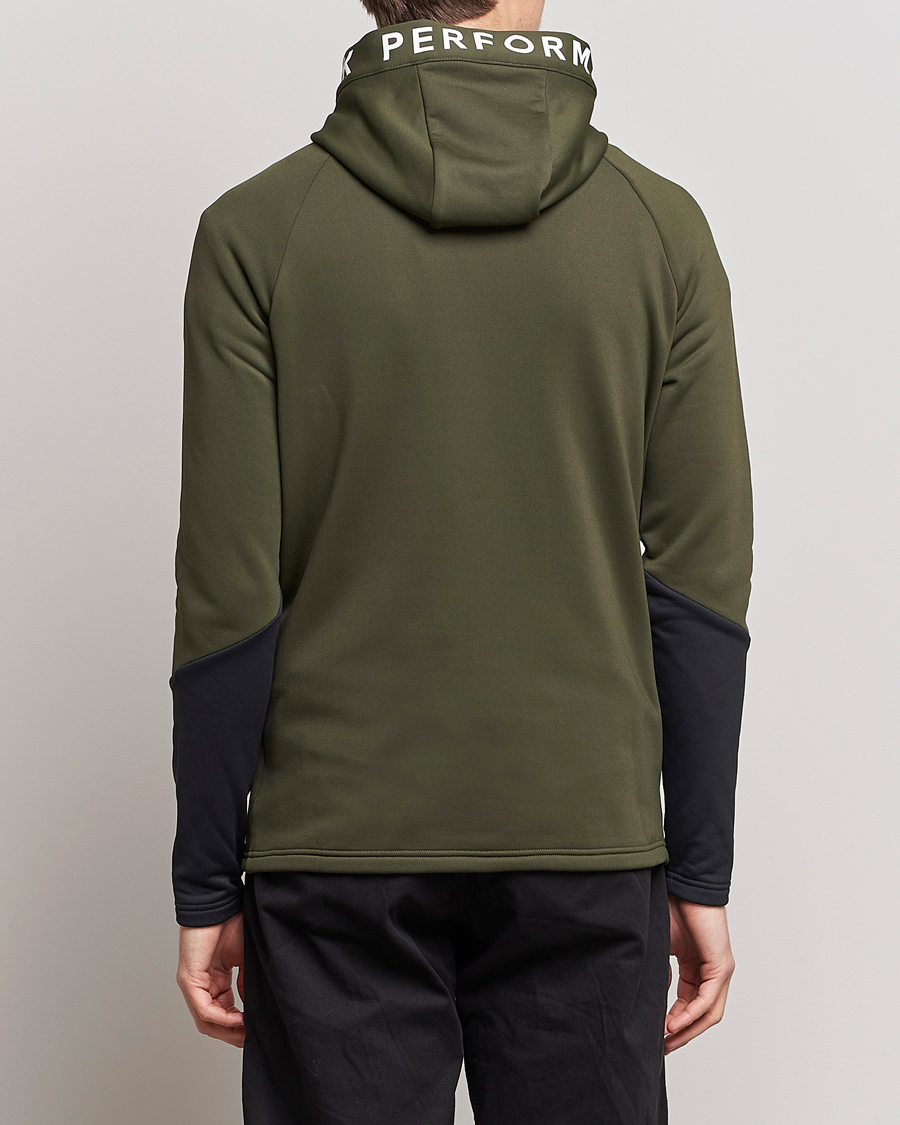 Herren | Pullover | Peak Performance | Rider Zip Fleece Hood Jacket Forest Night Black