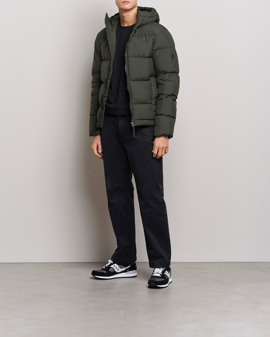 Herren | Jacken | Peak Performance | Rivel Down Hooded Jacket Olive Extreme