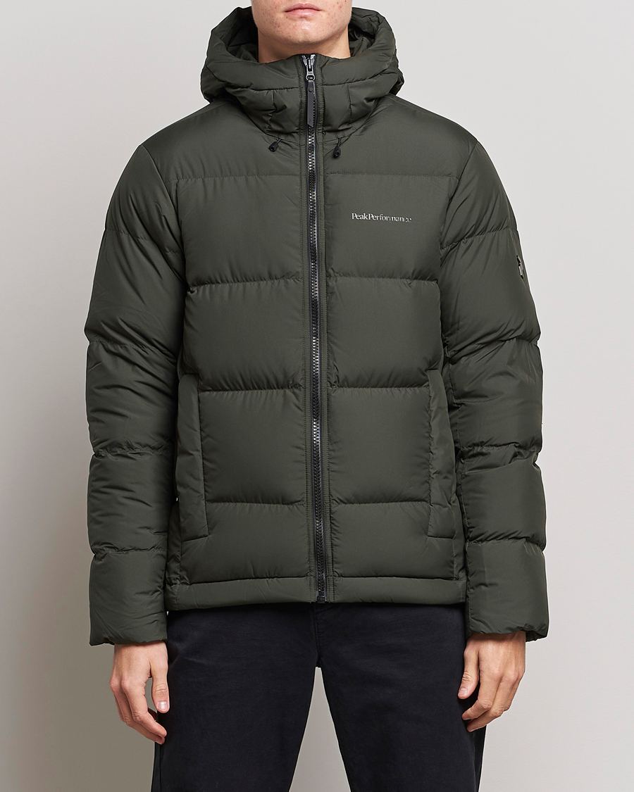 Herren | Jacken | Peak Performance | Rivel Down Hooded Jacket Olive Extreme