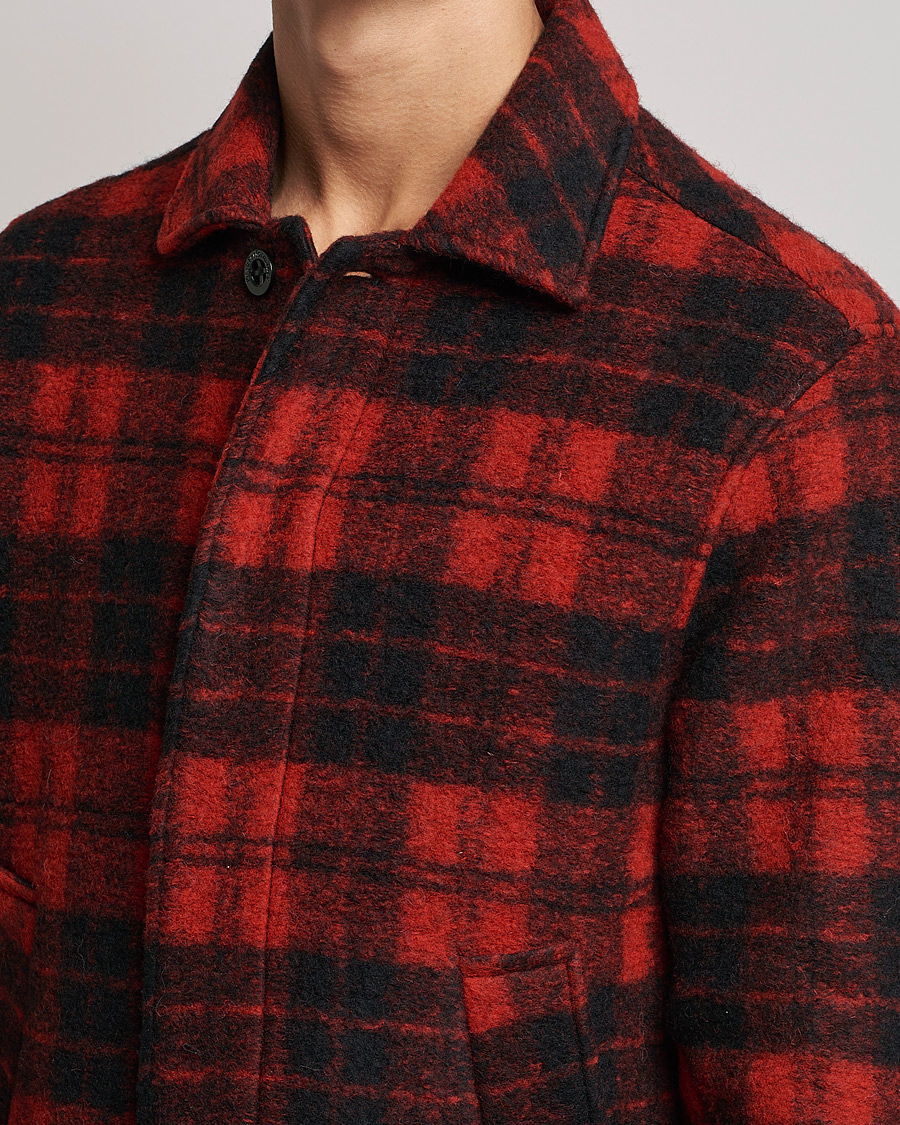 Herren | Hemden | Peak Performance | Wool Overshirt Checked Red