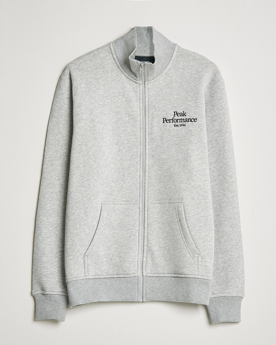Herren | Pullover | Peak Performance | Original Zip Grey