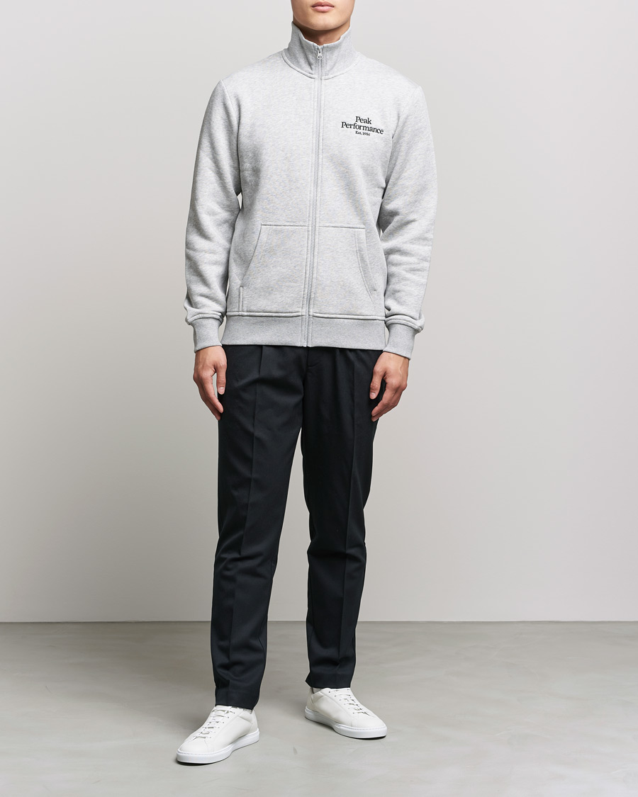 Herren | Pullover | Peak Performance | Original Zip Grey