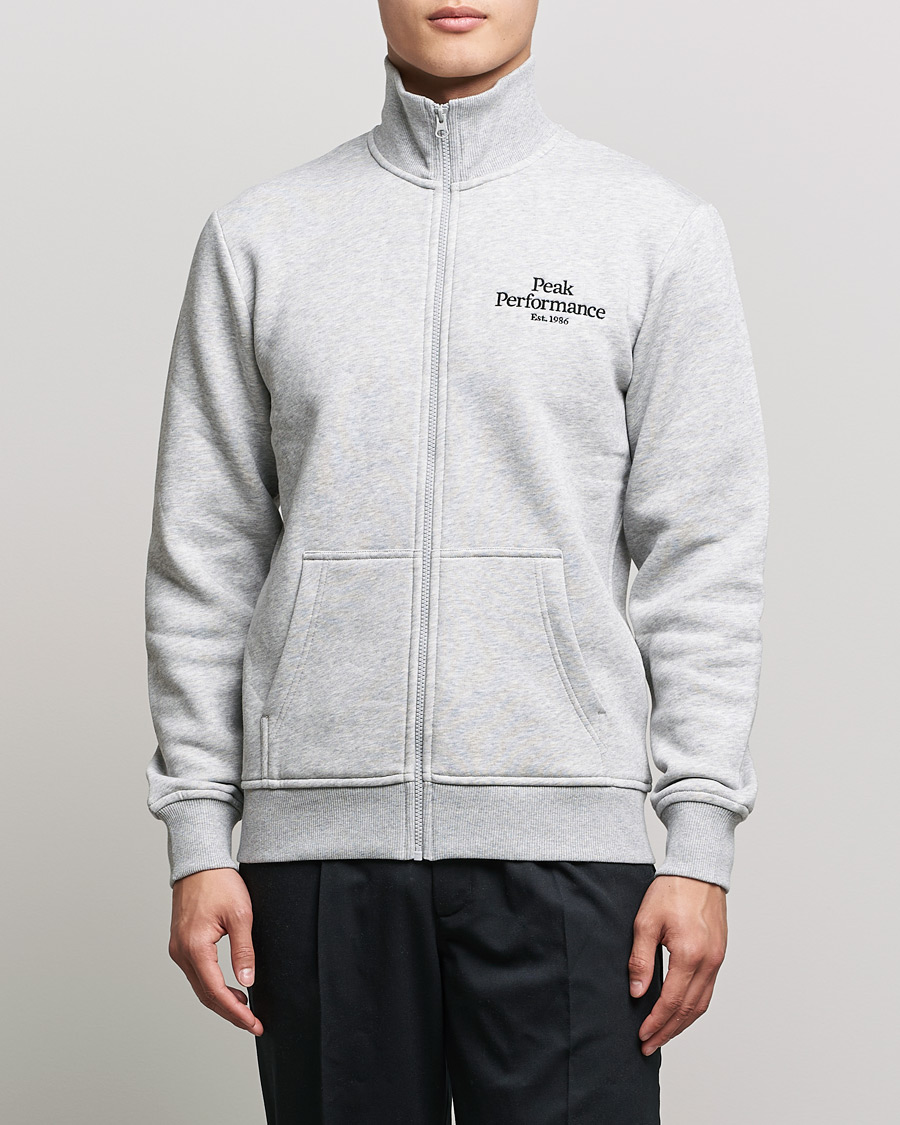 Herren | Pullover | Peak Performance | Original Zip Grey