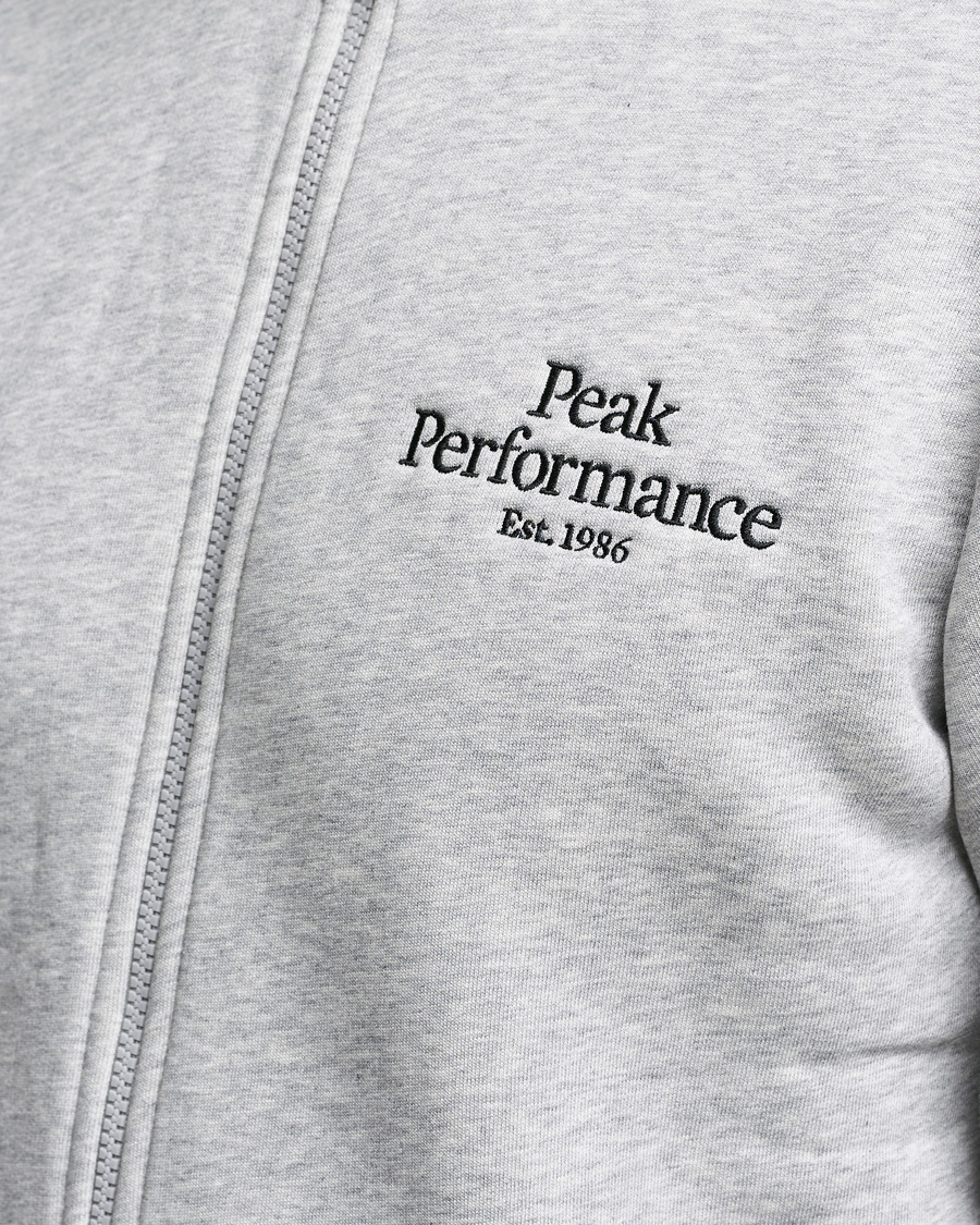 Herren | Pullover | Peak Performance | Original Zip Grey