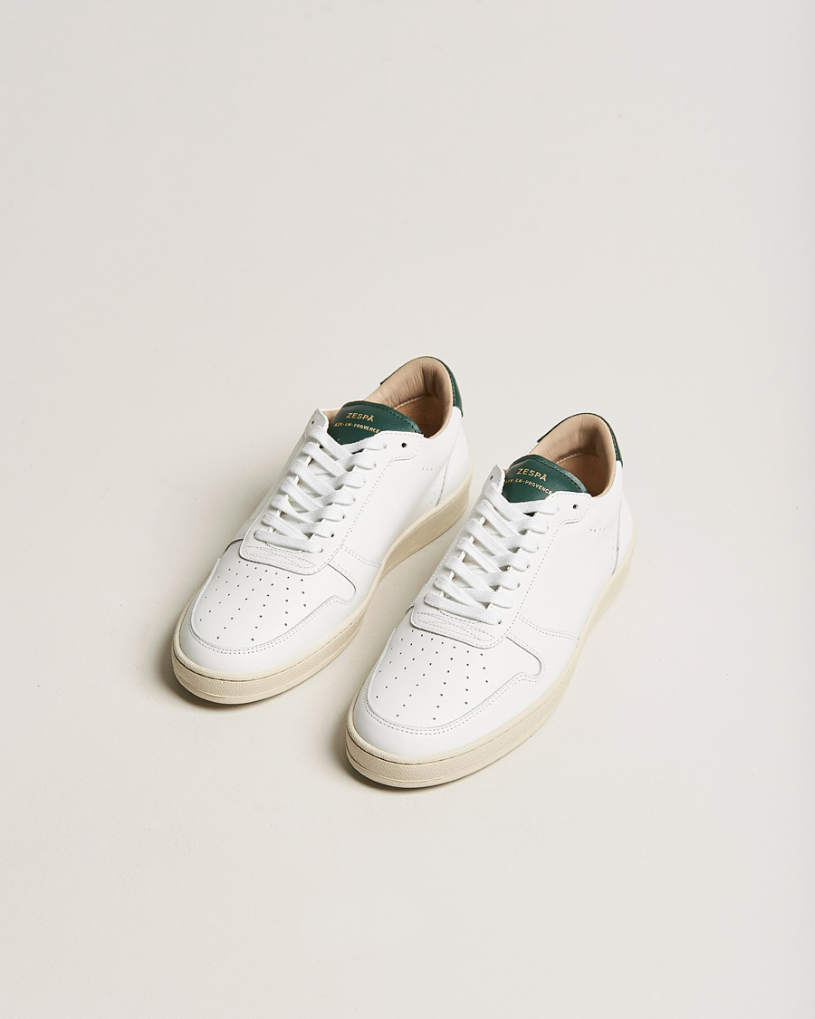 Herren | Zespà ZSP23 APLA Leather Sneakers Vert Sombre | Zespà | ZSP23 APLA Leather Sneakers Vert Sombre