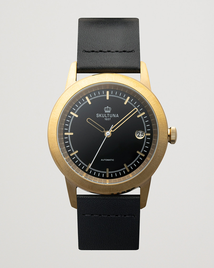 Herren | Skultuna 37mm Automatic Brass Black Dail | Skultuna | 37mm Automatic Brass Black Dail