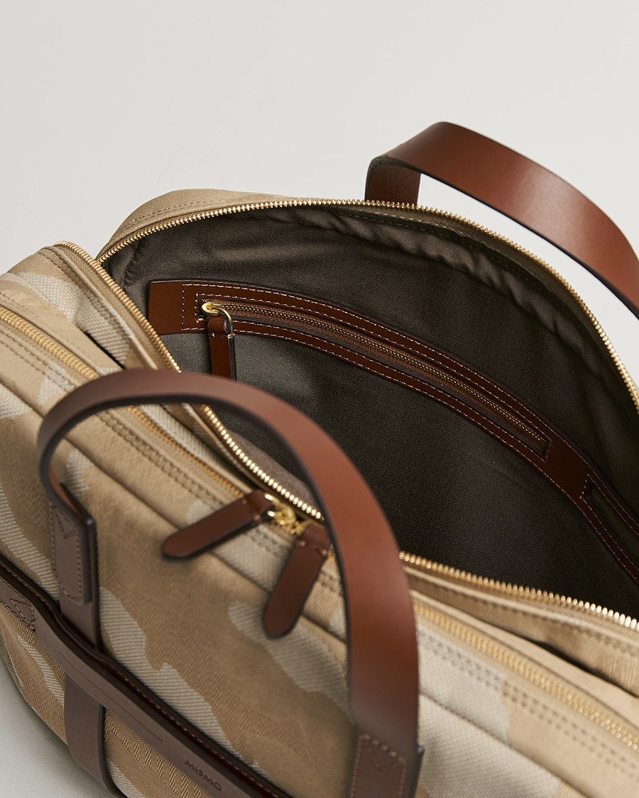 Herren | Mismo M/S Endeavour Briefcase Shades off Dune/Cuoio | Mismo | M/S Endeavour Briefcase Shades off Dune/Cuoio