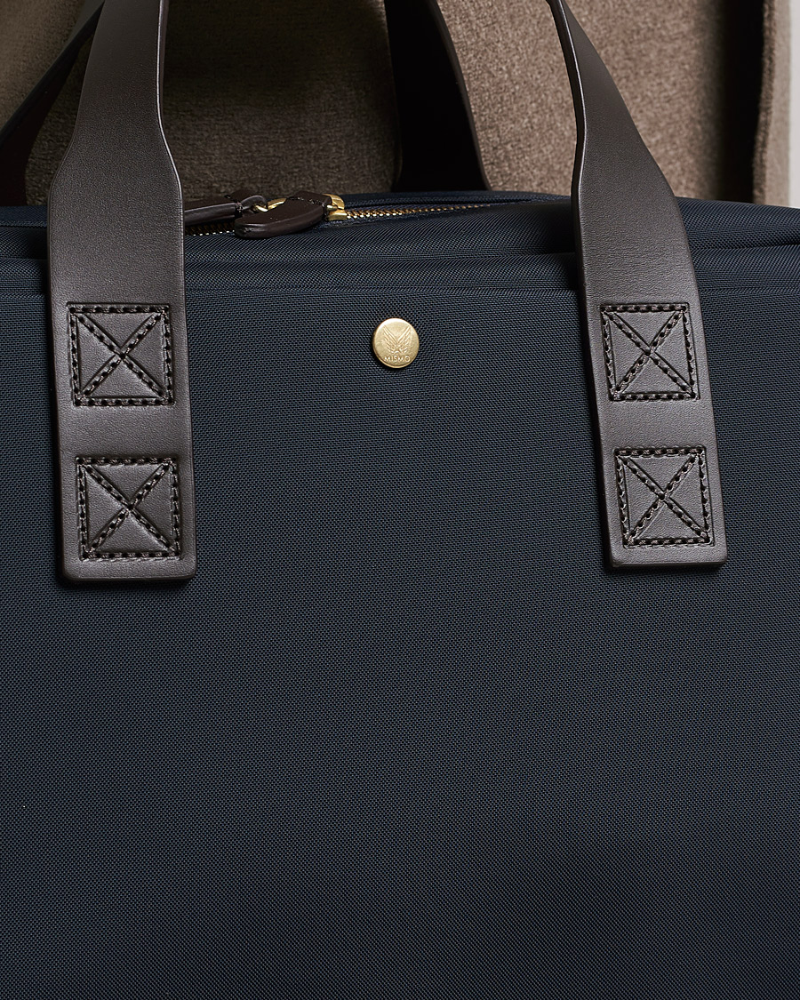 Herren | Mismo M/S Aviator Bag Navy/Dark Brown | Mismo | M/S Aviator Bag Navy/Dark Brown