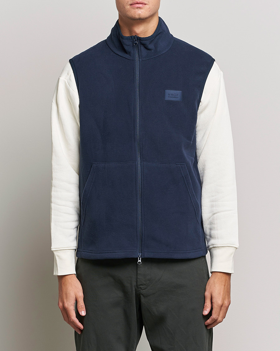 Herren | Pullover | NN07 | Vinny Micro Fleece Vest Navy