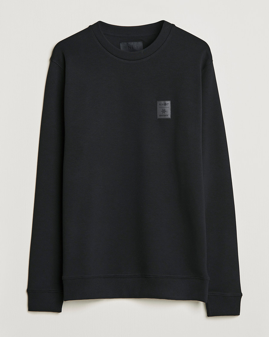 Herren | T-Shirts | NN07 | Barrow Long Sleeve Crew Black