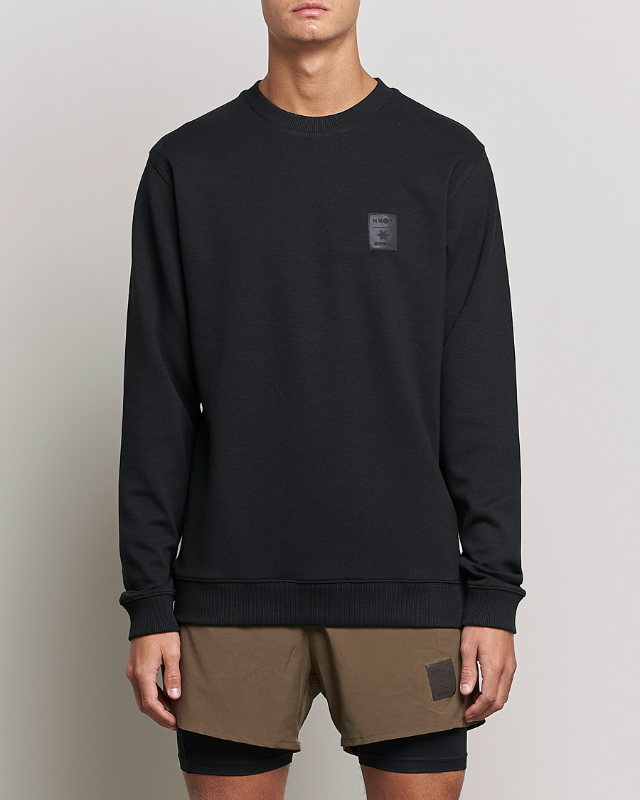 Herren | T-Shirts | NN07 | Barrow Long Sleeve Crew Black