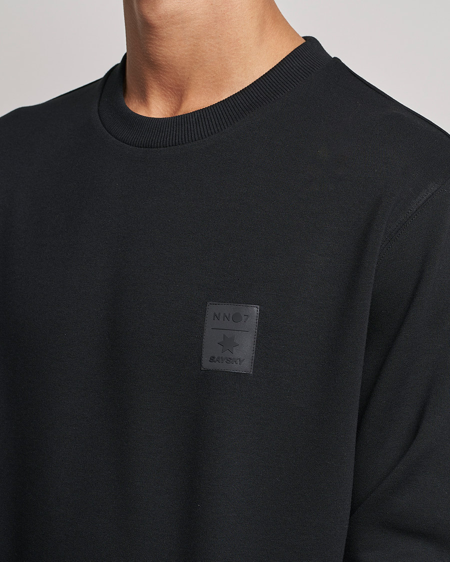 Herren | T-Shirts | NN07 | Barrow Long Sleeve Crew Black