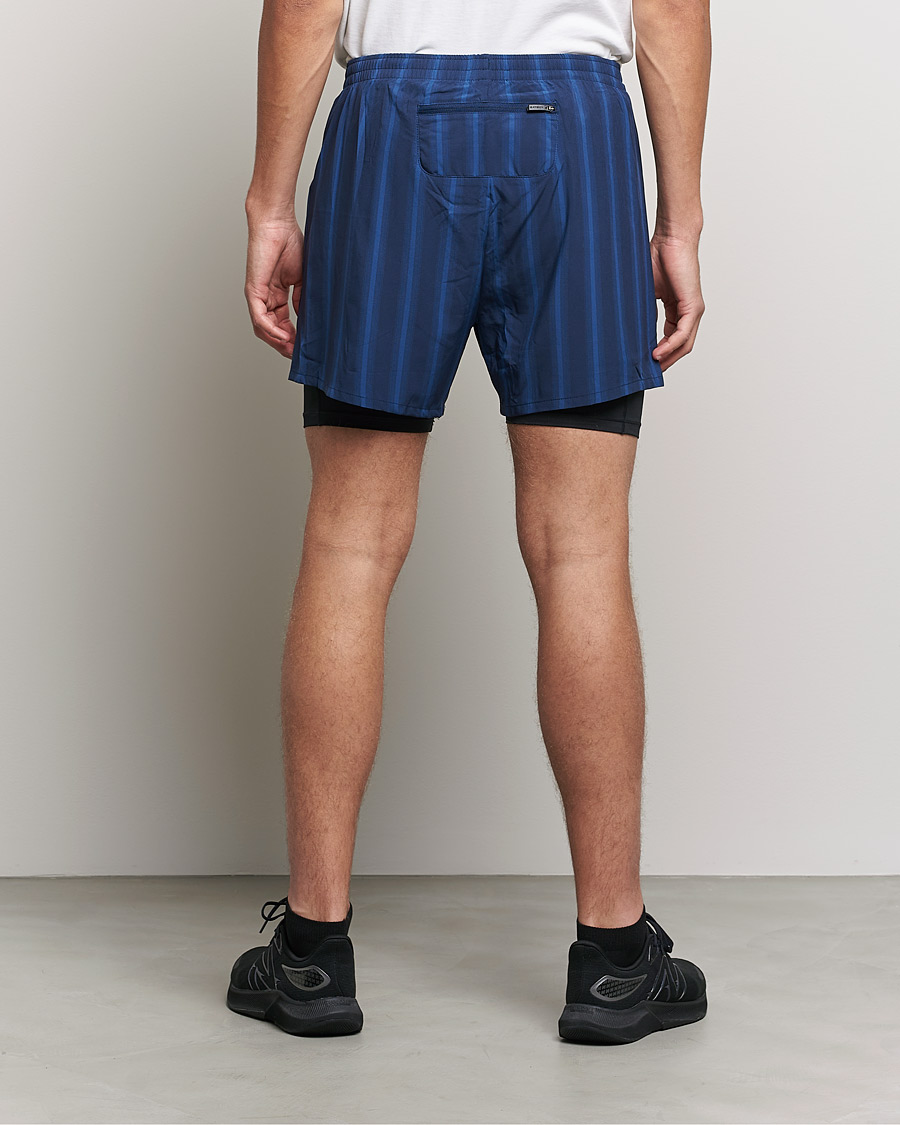 Herren | Shorts | NN07 | Two in One Shorts Navy Stripe