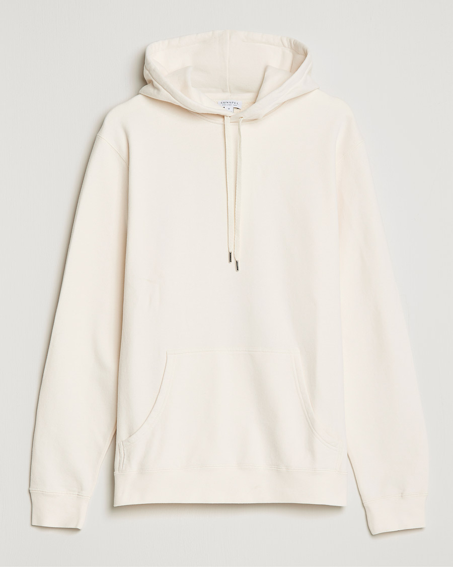 Herren | Pullover | Sunspel | Loopback Hoodie Archive White